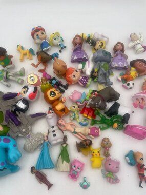 Mixed Lot Of 50+ Small Character Figurines Toys From Various Brands & Movies